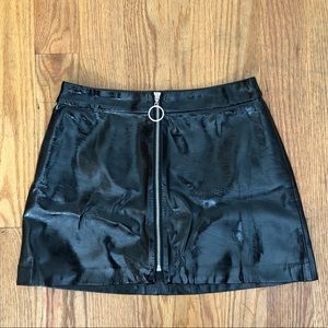 Vinyl mini skirt Zara